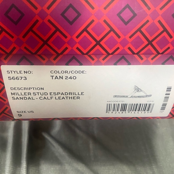 Tory Burch studded espadrille size 9 - Picture 6 of 6